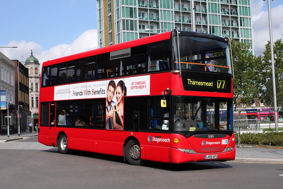 Route 177, Stagecoach London 15083, LX09AFU, Woolwich