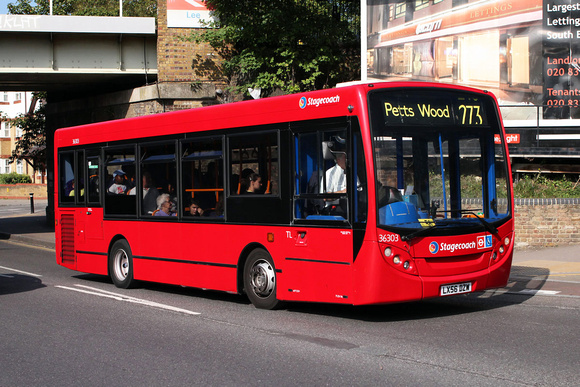 Route 273, Stagecoach London 36303, LX56DZW, Lee