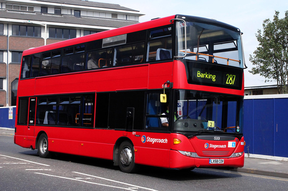 Route 287, Stagecoach London 15001, LX58CDV, Barking
