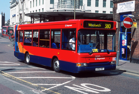 Route 380, Stagecoach London 34369, LV52HGF, Woolwich