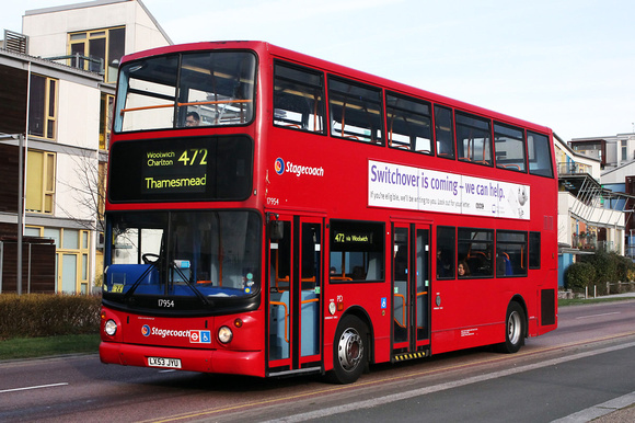 Route 472, Stagecoach London 17954, LX53JYU, North Greenwich