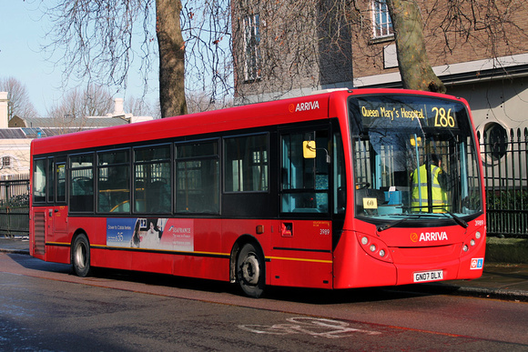 Route 286, Arriva Kent Thameside 3989, GN07DLX, Greenwich