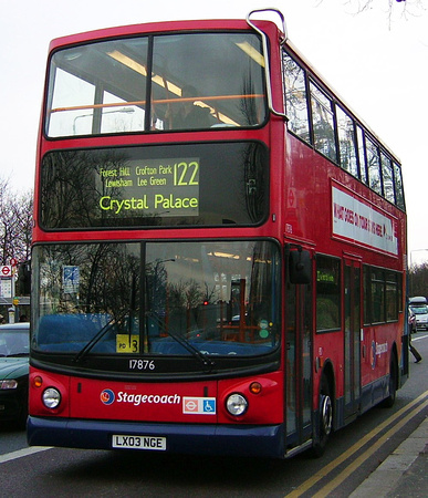 Route 122, Stagecoach London 17876, LX03NGE, Crystal Palace