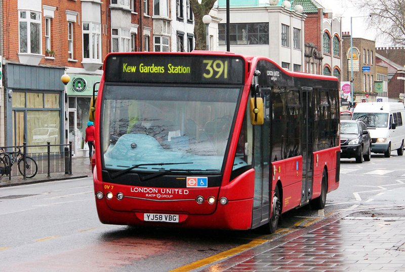 London Bus Routes | Route 391: Fulham, Sands End - Richmond | Route 391 ...