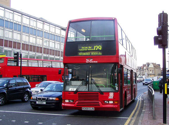Route 129, East Thames Buses 368, R368DJN, Ilford