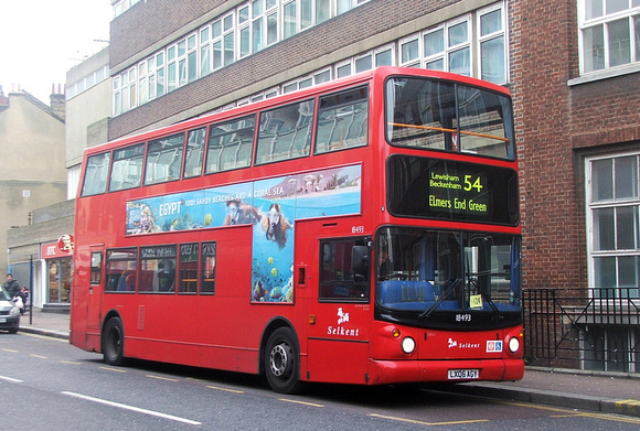Route 54, Selkent ELBG 18493, LX06AGY, Woolwich