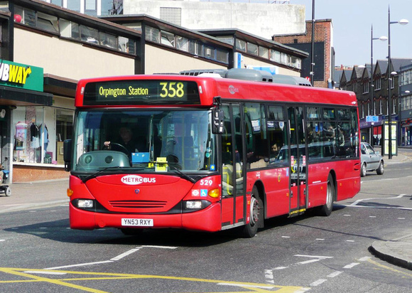 Route 358, Metrobus 529, YN53RXY, Bromley