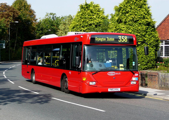 Route 358, Metrobus 519, YN53RXL, Farnborough