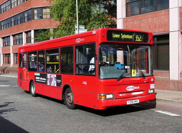 Route 352, Metrobus 358, Y358HMY, Bromley