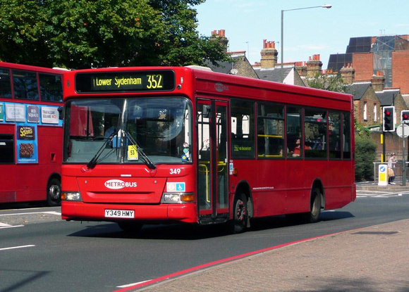 Route 352, Metrobus 349, Y349HMY, Bromley