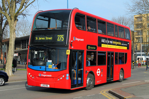 Route 275, Stagecoach London 10119, LX12DDL, Walthamstow