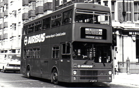 Route A3, Airbus, M1228, A728THV, Russell Square