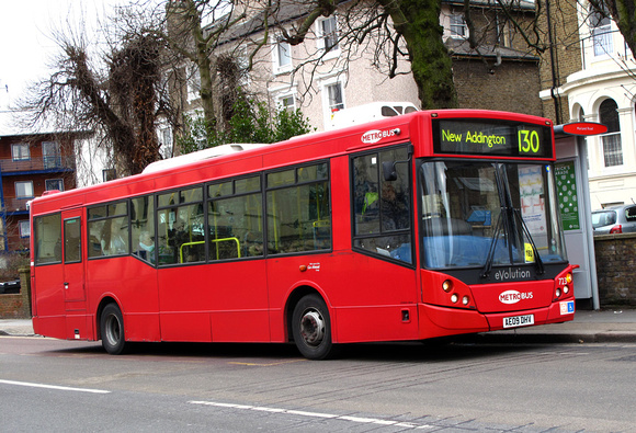 Route 130, Metrobus 723, AE09DHV, Lower Addiscombe Road