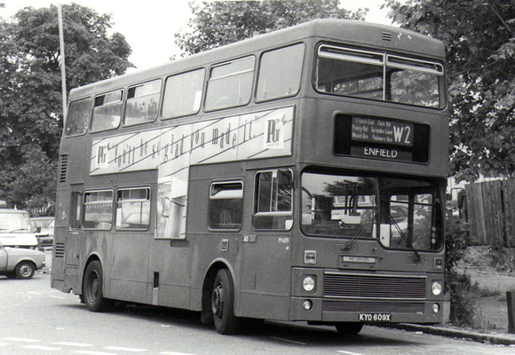 Route W2, London Transport, M609, KYO609X