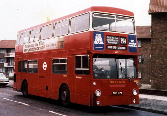 Route 294, London Transport, DMS2037, OUC37R