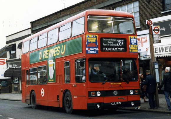 Route 287, London Transport, T107, CUL107V