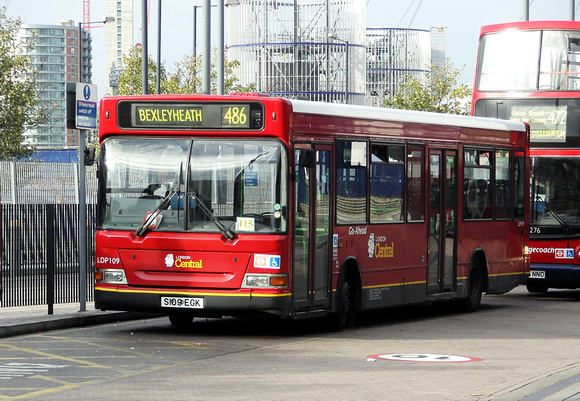 Route 486, London Central, LDP109, S109EGK, North Greenwich