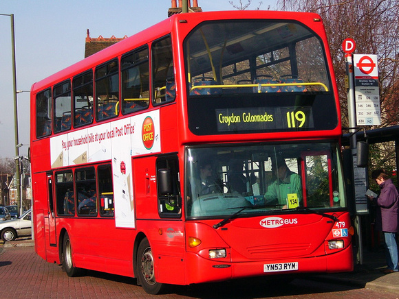 Route 119, Metrobus 479, YN53RYM, Bromley