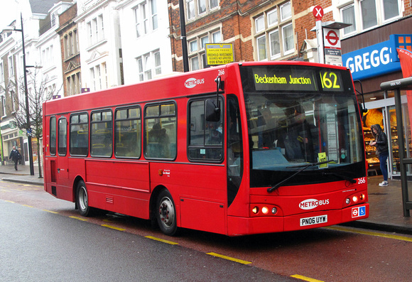 Route 162, Metrobus 266, PN06UYW, Bromley