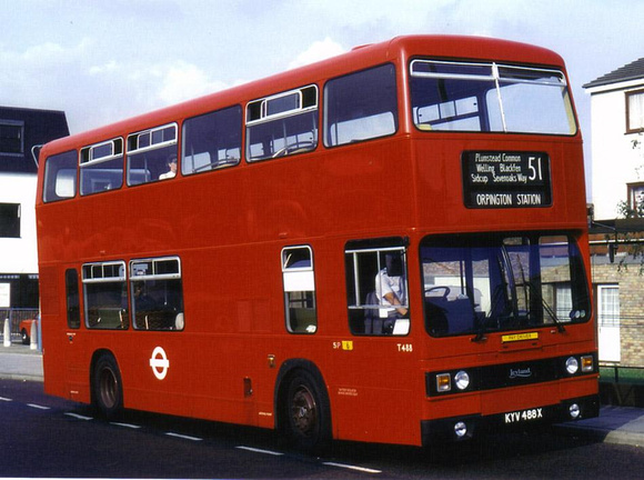 Route 51, London Transport, T488, KYV488X, Sidcup