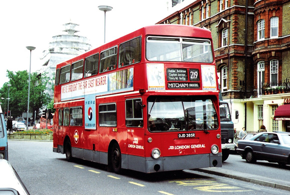 Route 219, London General, DMS2385, OJD385R, South Kensington