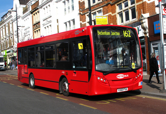 Route 162, Metrobus 158, YX60FVA, Bromley