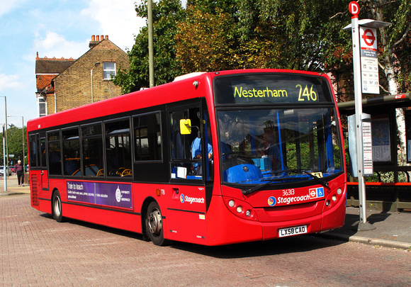Route 246, Stagecoach London 36313, LX58CAO, Bromley North