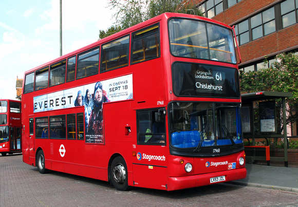 Route 61, Stagecoach London 17968, LX53JZL, Bromley North