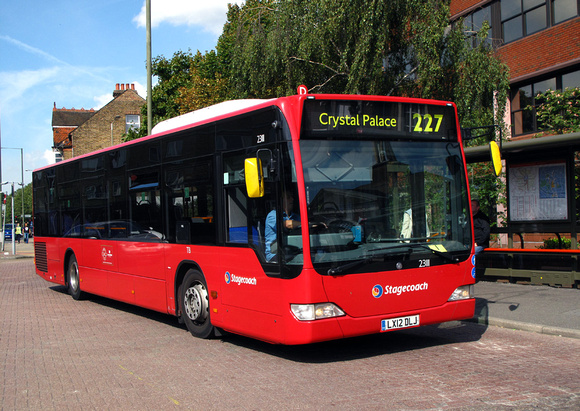 Route 227, Stagecoach London 23111, LX12DLJ, Bromley North