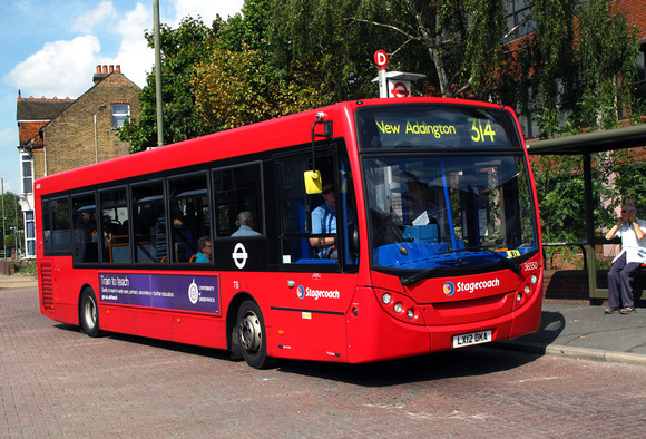 Route 314, Stagecoach London 36550, LX12DKA, Bromley North