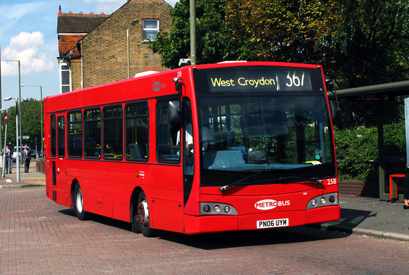 Route 367, Metrobus 258, PN06UYM, Bromley North