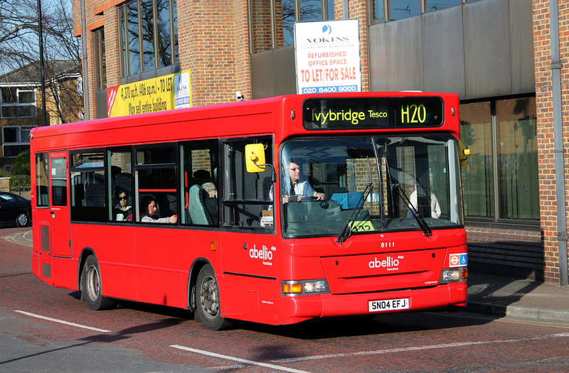 London Bus Routes | Route H20: Hounslow, Civic Centre - Ivybridge ...