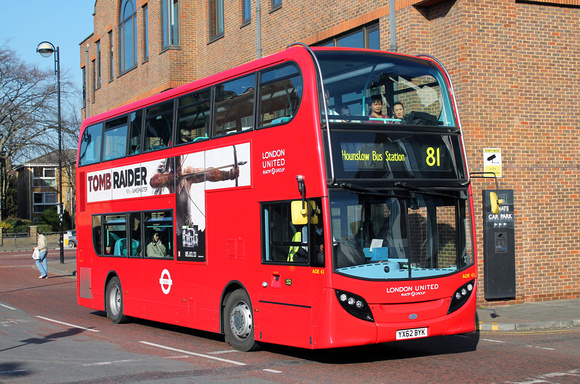 Route 81, London United RATP, ADE43, YX62BYK, Hounslow