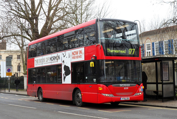 Route 177, Stagecoach London 80019, YT11LSD, Greenwich