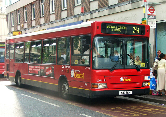 Route 244, London Central, LDP112, S112EGK, Woolwich