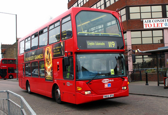 Route 119, Metrobus 455, YN03DFA, Bromley