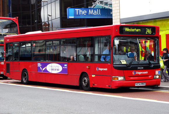 Route 246, Stagecoach London 34234, X234WNO, Bromley