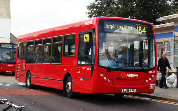 Route 184, Arriva London, ENL45, LJ09KPK, Arnos Grove
