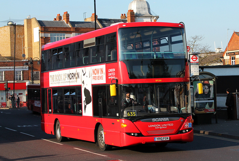 London Bus Routes | Route 635: Hounslow, Bus Station - St. Paul's School