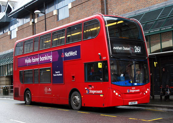 Route 261, Stagecoach London 10139, LX12DFU, Bromley