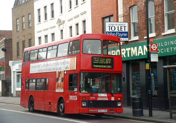 Route 177, Stagecoach London 16099, R207XNO, Greenwich