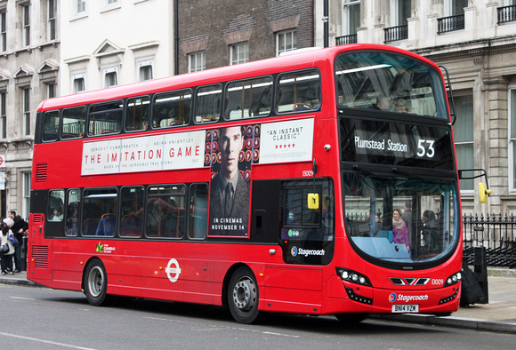 Route 53, Stagecoach London 13009, BN14VZM, Whitehall