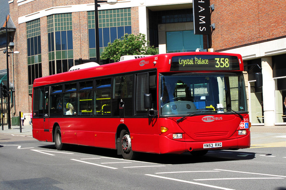 Route 358, Metrobus 515, YN53RXG, Bromley