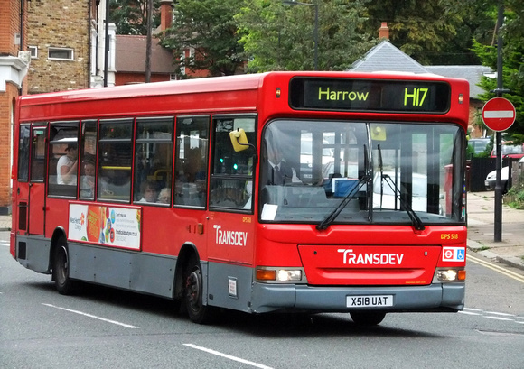 Route H17, Transdev, DPS518, X518UAT, Harrow