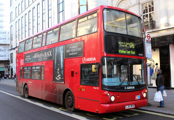 Route 176, Arriva London, VLA23, LJ53BFM, The Strand