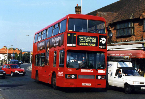 Route 198, Stagecoach London, T880, A880SUL, Shirley