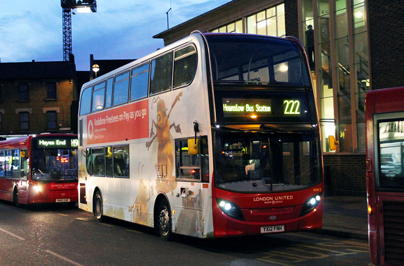 Route 222, London United RATP, ADE2, YX12FNH, Hounslow