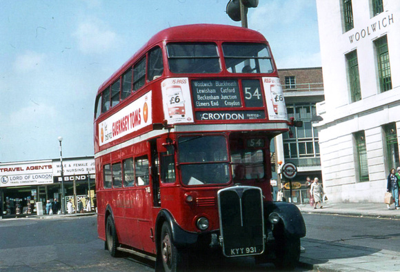 Route 54, London Transport, RT3202, KYY931, Woolwich