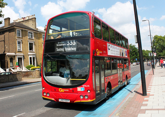 Route 333, Go Ahead London, WVL116, LX03EEH, Stockwell