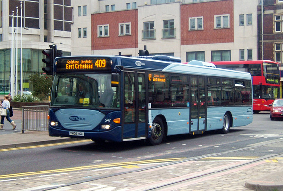 Route 409, Metrobus 547, YN05HCC, Croydon